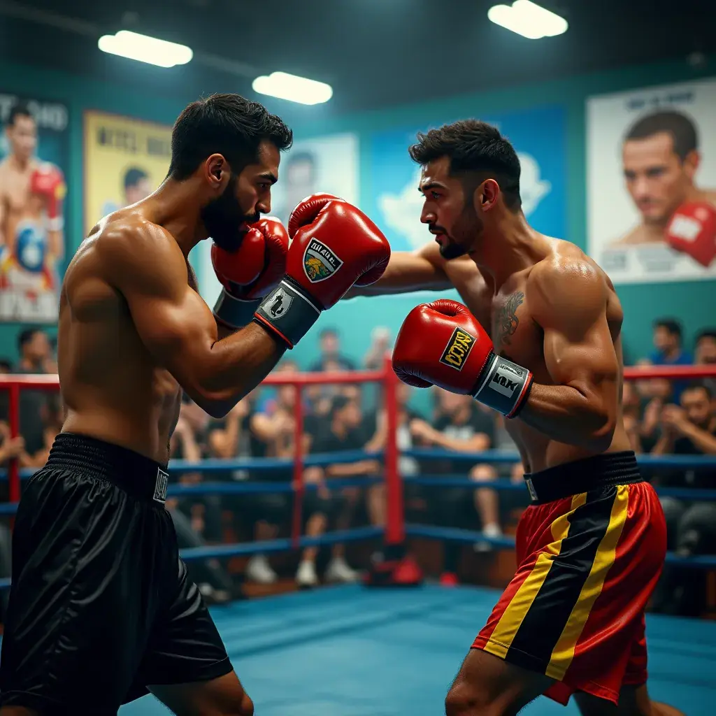 Clase de boxeo al aire libre, con personas disfrutando del ejercicio en grupo.