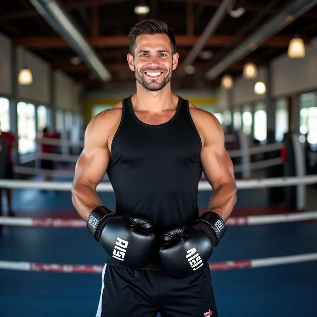 Clase grupal de cardio boxeo con participantes motivados y enérgicos.